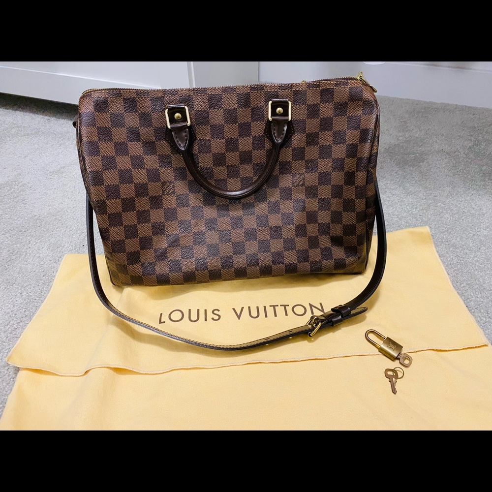 SOLD on EMT Louis Vuitton Speedy 35 Bandouliere Damier